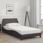 vidaXL Bed Frame "Dover" Grey 100x200 cm Faux Leather