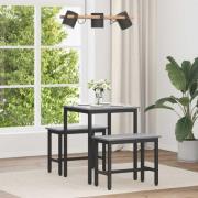 vidaXL Matbord 60 x 60 x 75 cm METALL