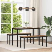 vidaXL Matbord 110 x 100 x 75 cm METALL