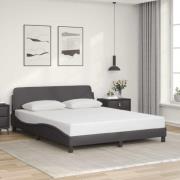 vidaXL Bed Frame "Dover" Grey 160x200 cm Faux Leather