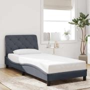 vidaXL Bed Frame without Mattress Dark Grey 80x200 cm Velvet