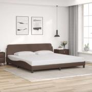 vidaXL Bed Frame "Dover" Brown 200x200 cm Faux Leather