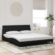 vidaXL Bed Frame without Mattress "Hanko" Black 180x200 cm Velvet