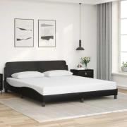 vidaXL Bed Frame "Dover" Black 180x200 cm Faux Leather