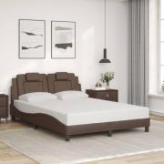 vidaXL Bed Frame "Viana" without Mattress Brown 120x200 cm Faux Leathe...