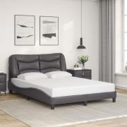 vidaXL Bed Frame without Mattress "Hvar" Grey 140x200 cm Faux Leather