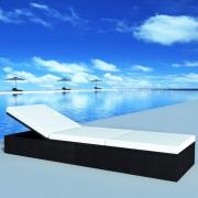 vidaXL Solstol Svart konstrotting