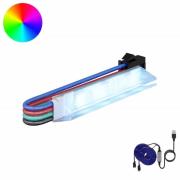 vidaXL LED Band 24 pcs Svart och multicolor 150 cm Koppar och plast