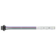 vidaXL LED Band 12 pcs Svart och multicolor 1745 mm Koppar och plast