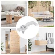 vidaXL LED Strip Clips 12 pcs Transparent 23,8 x 7,3 x 4,3 mm