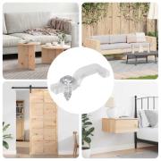 vidaXL LED Strip Clips 12 pcs Transparent 2 x 1 x 0.5 cm