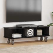 vidaXL TV-bänk Svart Ek 100 x 35 x 35 cm Konstruerat trä