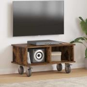 vidaXL TV-bänk Rökt ek 68,5 x 35 x 35 cm Konstruerat trä