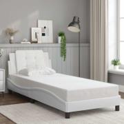 vidaXL Bed Frame without Mattress "Zadar" White 80x200 cm Faux Leather