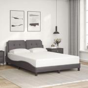 vidaXL Bed Frame without Mattress "Zadar" Grey 140x200 cm Faux Leather