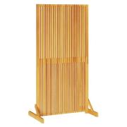 vidaXL Avskärmningsskärm Brun 79,5 x 50 x 150 cm Massivt Akaciaträ