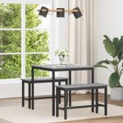 vidaXL Matbord METALL