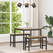 vidaXL Matbord METALL