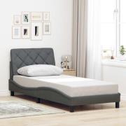 vidaXL Bed Frame without Mattress Dark Grey 80x200 cm Fabric