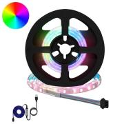 vidaXL LED Band 24 pcs Svart och Transparent 40 x 0,8 x 0,3 cm