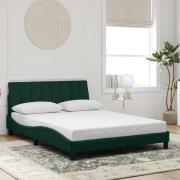 vidaXL Bed Frame without Mattress "Hanko" Dark Green 120x200 cm Velvet