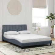 vidaXL Bed Frame without Mattress "Hanko" Dark Grey 120x200 cm Velvet