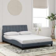 vidaXL Bed Frame without Mattress "Hanko" Dark Grey 140x190 cm Velvet