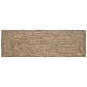 vidaXL Områdesmattor Naturlig och svart 80 x 200 cm Jute