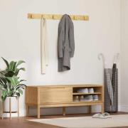 vidaXL Hallbänk med låda FLORO Vaxbrun 115 x 40 x 45 cm Massiv furu
