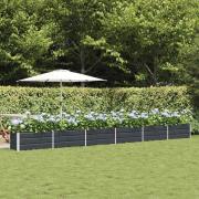 vidaXL Planteringskärl Antracit 480 x 50 x 45 cm Galvaniserat Stål