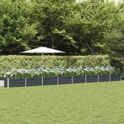 vidaXL Planteringskärl Antracit 770 x 50 x 45 cm Galvaniserat Stål