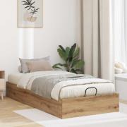 vidaXL Ottoman Sängram Artisan Ek 90 x 200 cm Konstruerat trä