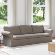 vidaXL Soffa Taupe 245 x 82 x 80 cm tyg