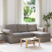 vidaXL Soffa Taupe 215 x 138 x 80 cm tyg