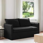 vidaXL Soffa Svart 156 x 82 x 85 cm tyg