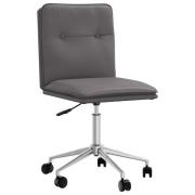 vidaXL Matstol grå konstläder