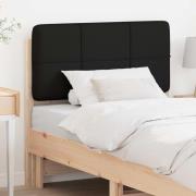 vidaXL Klädd sänggavel med huvudgavel Brun och svart 80 cm Massiv furu
