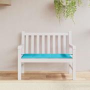 vidaXL Bänk kudde Enfärgad Turkos 120 x 50 x 3 cm Oxford Tyg