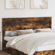 vidaXL Huvudgavel Rökt ek 200 cm Konstruerat trä