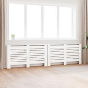 vidaXL Elementskydd 2 st vit 152x19x81,5 cm MDF