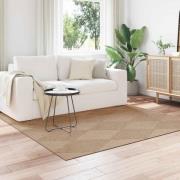 vidaXL Områdesmattor Fyrkantig AGIRA Naturfärg 240 x 240 cm Polyester