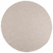 vidaXL Områdesmattor Rund FARO Kräm Ø 200 CM Polyester