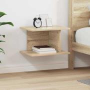 vidaXL Sängbord Sonoma-ek 40 x 30 x 25 cm Konstruerat trä
