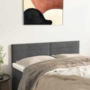 vidaXL Sänggavlar mörkgrå 144x5x78/88 cm sammet