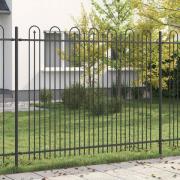 vidaXL Spets Bågstaket DRONTEN Svart