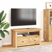 vidaXL TV-bänk hörn 93x49x49 cm massiv furu panama