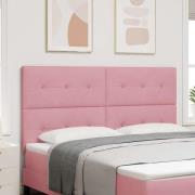 vidaXL Huvudgavel Rosa 180 cm Sammet