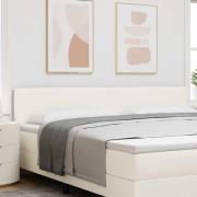 vidaXL LED huvuddyna med LED -remsljus Kräm 200 cm Polyester