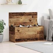 vidaXL Förvaringslåda Gammalt trä 100 x 42 x 46 cm Konstruerat trä