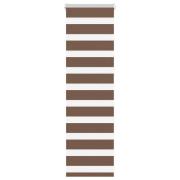 vidaXL Rullgardin zebra brun 50x100 cm tyg bredd 45,9 cm polyester